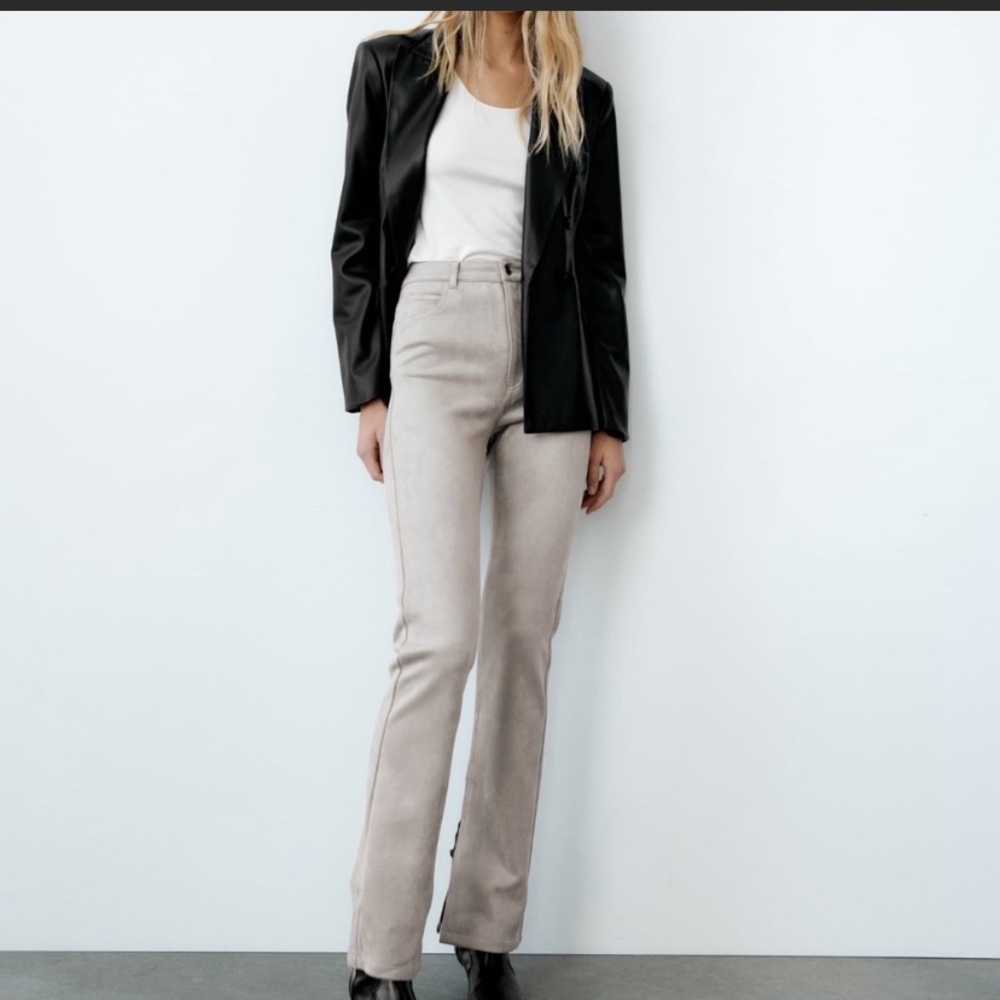 Zara suede pants